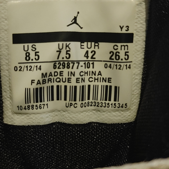 Air Jordan SC-3 Flight Basketball Sneakers - Picture 10 of 11